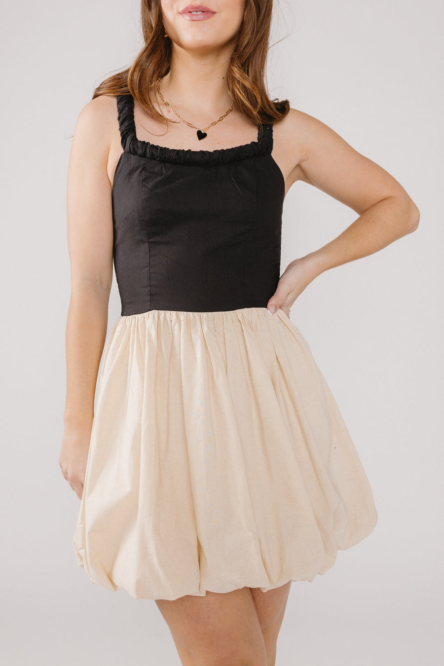 black-and-nude-bubble-mini-dress-2.jpg